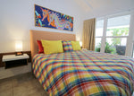 Genuine Virgin Island Local Madras Quilted , Reversible Comforter set