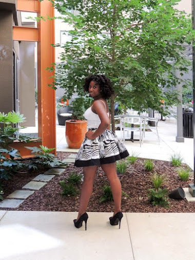 Zebra Print Skirt