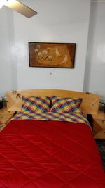 King Size Luxurious Signature, U.S.VI Madras Quilted, Reversible Comforter