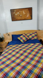 King Size Luxurious Signature, U.S.VI Madras Quilted, Reversible Comforter