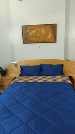 King Size Luxurious Signature, U.S.VI Madras Quilted, Reversible Comforter